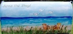 Mailboxes Touched by Fantasy Designs "Seas the Day!" Beach scene mailbox